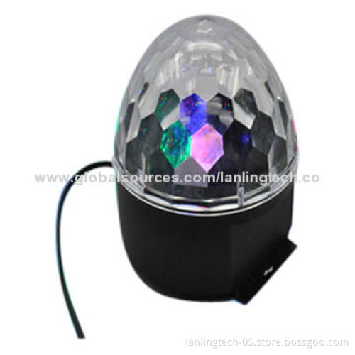 3W RGB Indoor Christmas Crystal Ball LED Party Light